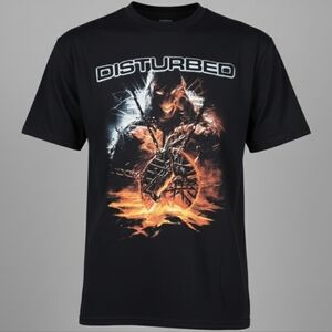 [[Hot Topic]] Disturbed Black Graphic Tee